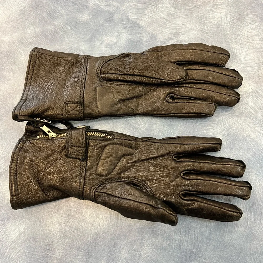 Harley Davidson Black Leather Gloves XS